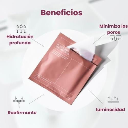 Mascarilla Facial de Bio-Colágeno – Tecnología Coreana de Absorción Lenta (3–4h)