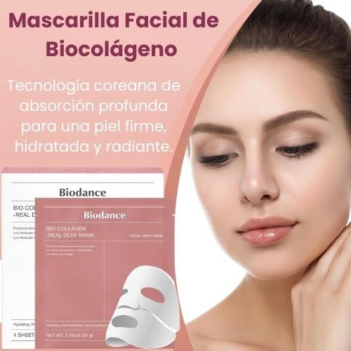 Mascarilla Facial de Bio-Colágeno – Tecnología Coreana de Absorción Lenta (3–4h)