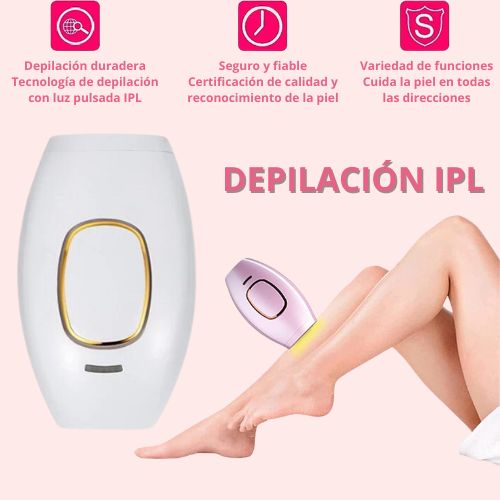 Depiladora IPL piel suave y sin vello en semanas.