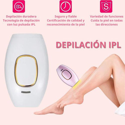 Depiladora IPL piel suave y sin vello en semanas.