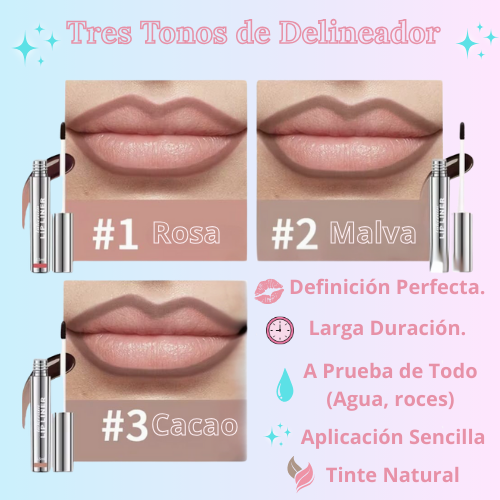 Liner Peel-Off Delineador de Labios Efecto Tattoo Mate